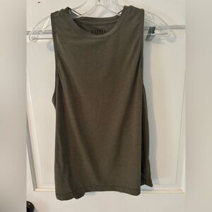 NOBULL Women's Olive Muscle Tank in Dark Green
